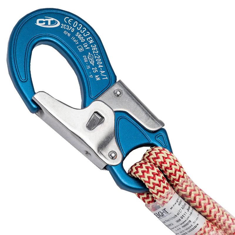 Image of the 10mm OP HIP Prusik with CT Snap2, engineered for exceptional durability and secure performance in professional arborist climbing and rigging systems. This high-quality prusik is designed to create reliable friction hitches and enhance safety in demanding tree care operations. Available now at Endor’s Arborist & Rope Supply. Call (234) 410-3240 today for expert advice and to upgrade your climbing gear.