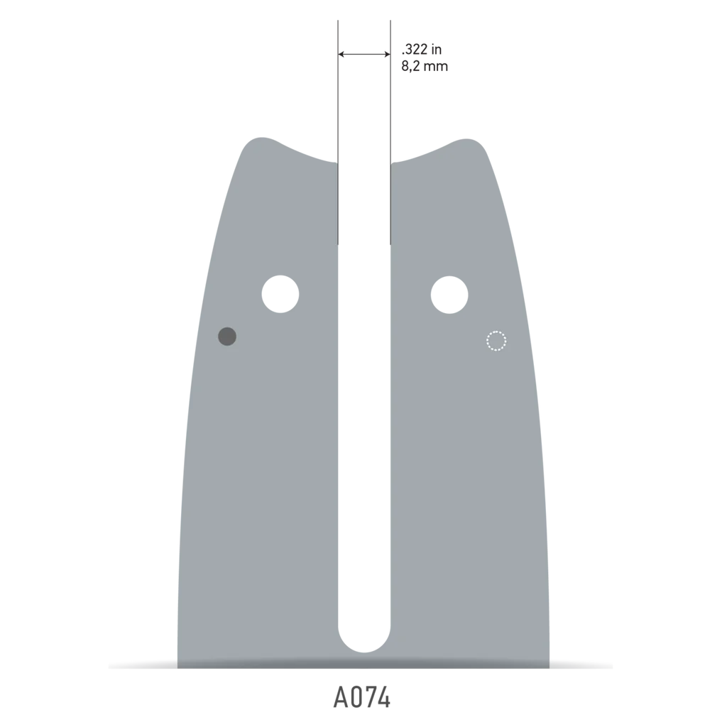 Detailed image of the 16-inch STIHL Chainsaw Bar (Model 160SXEA074), highlighting its high-strength construction and precise fit for professional arborist applications. Ideal for reliable cutting performance in tree care and landscaping work. Find this and other top-quality chainsaw bars at Endor’s Arborist & Rope Supply. Call (234) 410-3240 to speak with a knowledgeable gear expert or visit our Canton, Ohio showroom for personalized service and trusted arborist support.