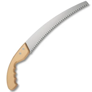 Fanno Tri Edge 13-inch Pony Hand Saw with durable wooden handle, built for precision pruning and clean cuts—perfect for professional arborists and tree care specialists. Call Endor’s Arborist & Rope Supply at (234) 410-3240 to order or get expert guidance on top-rated hand saws and arborist tools!