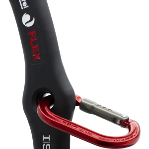 Close-up view of the RT300A2 Squirrel FLEX Tether with Accessory Karabiner from Endor’s Arborist & Rope Supply. Built for reliability and performance, this high-quality tether enhances climbing stability for arborists and tree professionals. Call (234) 410-3240 today to order or visit our Ohio showroom to explore top-rated climbing and rigging gear.