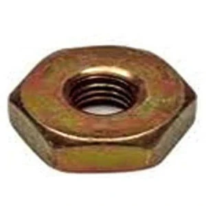Close-up image of a high-quality Stihl bar nut used to securely fasten the guide bar on chainsaws, essential for professional arborist equipment maintenance. For reliable replacement parts and expert support, contact Endor’s Arborist & Rope Supply at (234) 410-3240 today.