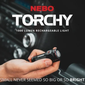 High-resolution image labeled TORCHY_Landing_Page_hero_1024x1024 featuring the TORCHY 1000 Lumen Flashlight in action, highlighting its ultra-bright beam and rugged design for professional use. Light up your worksite with premium gear from Endor’s Arborist & Rope Supply—call now at (234) 410-3240 to get yours today!