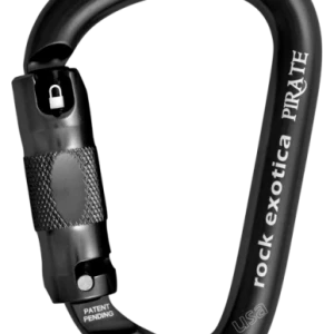 The Pirate Rock Exotica carabiner from Exotica, designed for strength and reliability in climbing and arborist tasks. Perfect for professionals and outdoor enthusiasts looking for durable, high-performance gear. Visit Endor’s Arborist & Rope Supply today and call (234) 410-3240 for more information.