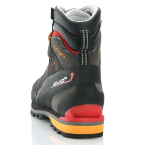 Side profile of EVO 2 arborist climbing boot displaying reinforced toe, ankle support, and rugged sole for tree climbing and ground work. Ideal for professional arborists seeking top-tier gear. Contact Endor's Arborist & Rope Supply at (234) 410-3240 for expert help and high-quality footwear.
