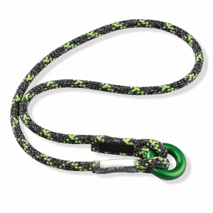 Heavy-duty ring loop featuring a high-strength stitched eye and durable ring, designed for secure anchor points and rigging in tree climbing. Ideal for professional arborists who need dependable gear. Call Endor's Arborist & Rope Supply at (234) 410-3240 for expert assistance and top-quality climbing equipment.